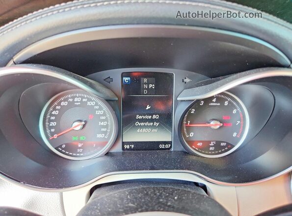 55SWF4KB0GU098259 2016 MERCEDES-BENZ C White Вид щитка приладів