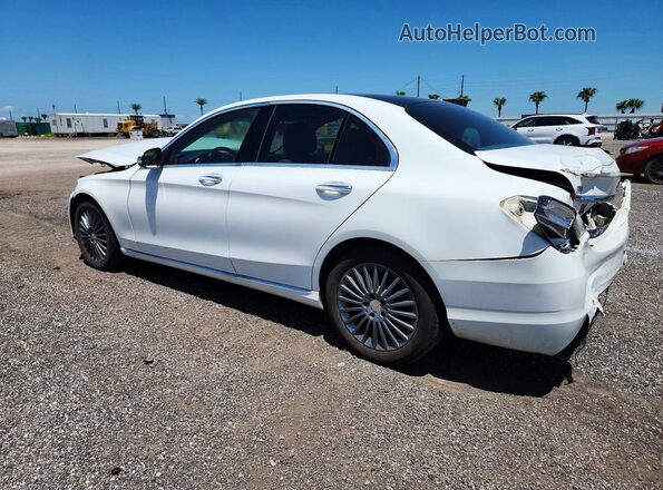55SWF4KB0GU098259 2016 MERCEDES-BENZ C White Задня ліва чверть
