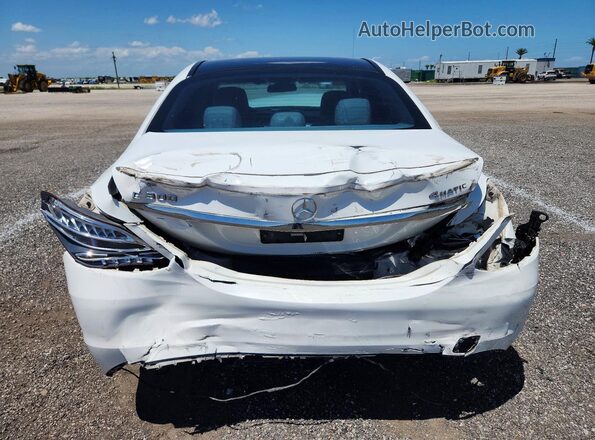 55SWF4KB0GU098259 2016 MERCEDES-BENZ C White Вид ззаду