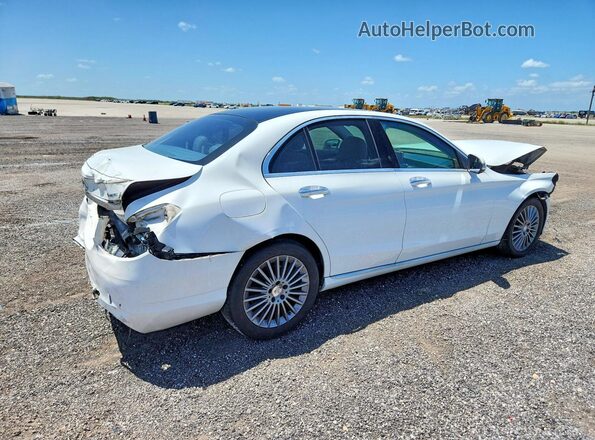 55SWF4KB0GU098259 2016 MERCEDES-BENZ C White Задня права чверть