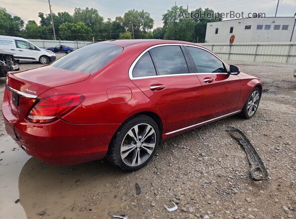 55SWF4KB0GU103038 2016 MERCEDES-BENZ C Red Հետևի աջ