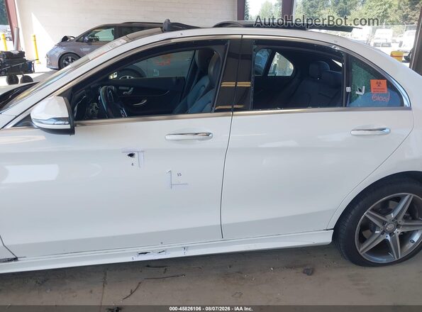 55SWF4KB0GU108045 2016 MERCEDES-BENZ C-CLASS White Widok z przodu
