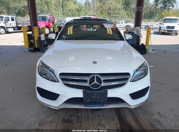 55SWF4KB0GU108045 2016 MERCEDES-BENZ C-CLASS White Widok zestawu wskaźników