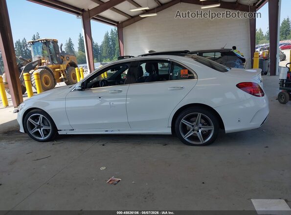 55SWF4KB0GU108045 2016 MERCEDES-BENZ C-CLASS White Widok wnętrza 360 stopni