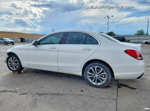 55SWF4KB0GU114508 2016 MERCEDES-BENZ C White Trasero izquierdo