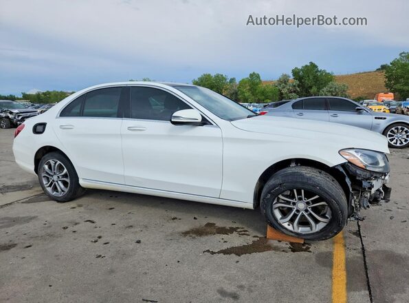 55SWF4KB0GU114508 2016 MERCEDES-BENZ C White Delantero derecho