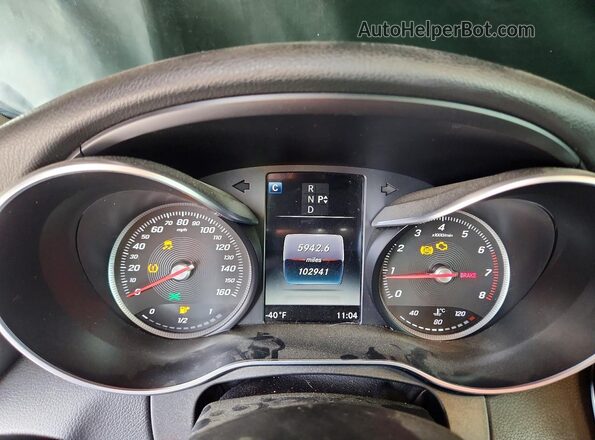 55SWF4KB0GU114508 2016 MERCEDES-BENZ C White Vista del cuadro de instrumentos
