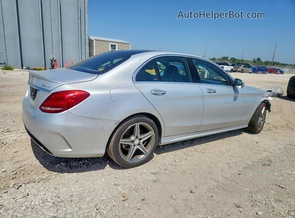 55SWF4KB0GU125637 2016 MERCEDES-BENZ C Silver Rear right