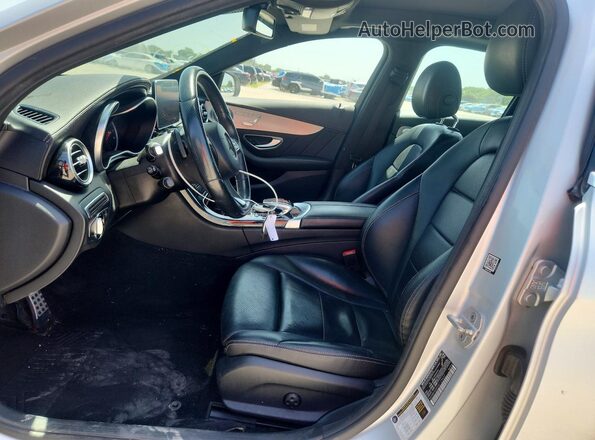 55SWF4KB0GU125637 2016 MERCEDES-BENZ C Silver Front interior view