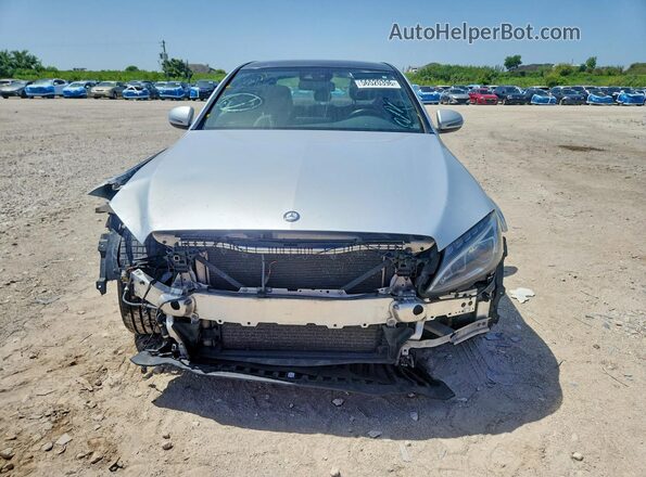 55SWF4KB0GU125637 2016 MERCEDES-BENZ C Silver Front view
