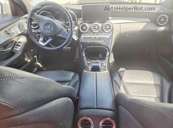 55SWF4KB0GU125637 2016 MERCEDES-BENZ C Silver Dashboard view