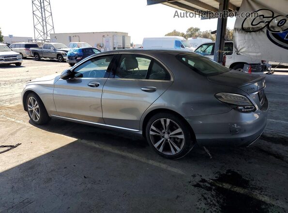 55SWF4KB0GU136766 2016 MERCEDES-BENZ C Серебряный Задняя левая четверть