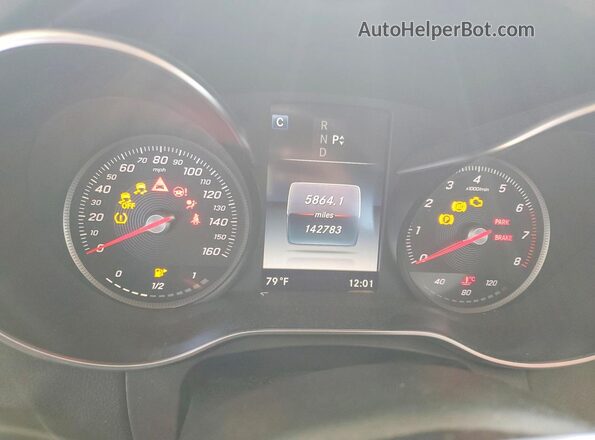 55SWF4KB0GU136766 2016 MERCEDES-BENZ C Серебряный Вид щитка приборов