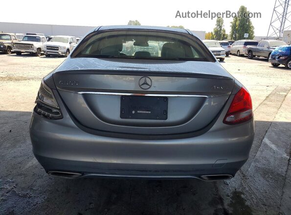 55SWF4KB0GU136766 2016 MERCEDES-BENZ C Silver Widok z tyłu