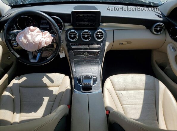 55SWF4KB0GU139053 2016 MERCEDES-BENZ C Синий Вид панели приборов