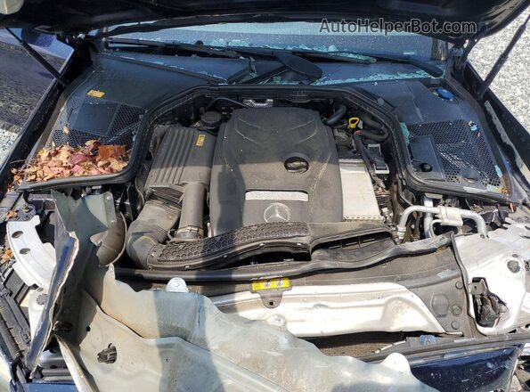 55SWF4KB0GU139053 2016 MERCEDES-BENZ C Синий Вид задней части салона