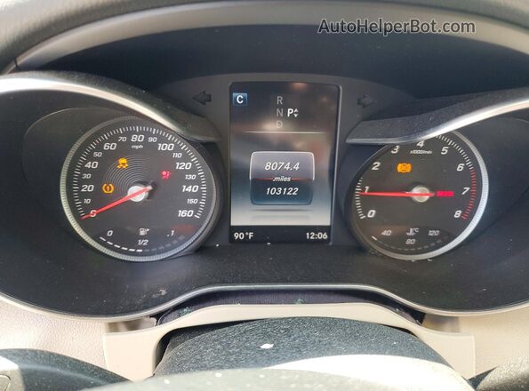 55SWF4KB0GU139053 2016 MERCEDES-BENZ C Синий Вид щитка приборов