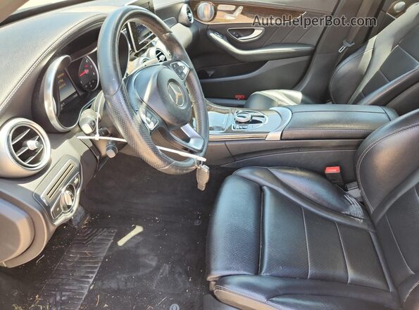 55SWF4KB0HU196290 2017 MERCEDES-BENZ C Black Vista interior delantera