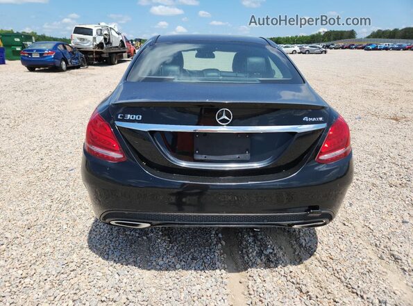 55SWF4KB0HU196290 2017 MERCEDES-BENZ C Black Vista trasera