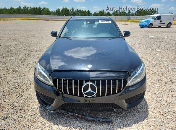 55SWF4KB0HU196290 2017 MERCEDES-BENZ C Black Vista frontal
