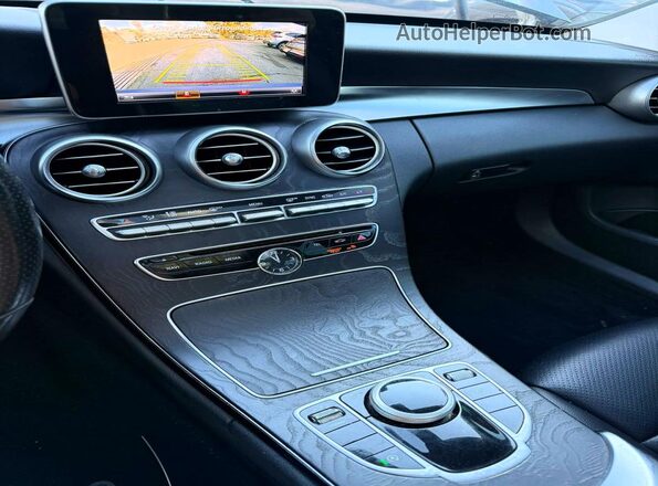 55SWF4KB0HU199626 2017 MERCEDES-BENZ C-CLASS Gray Առջևի վահանակի տեսք
