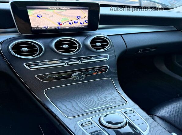 55SWF4KB0HU199626 2017 MERCEDES-BENZ C-CLASS Gray Սալոնի դիմացի տեսք