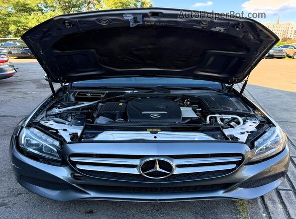 55SWF4KB0HU199626 2017 MERCEDES-BENZ C-CLASS Gray Հետևի տեսք
