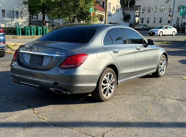 55SWF4KB0HU199626 2017 MERCEDES-BENZ C-CLASS Gray Առջևի աջ