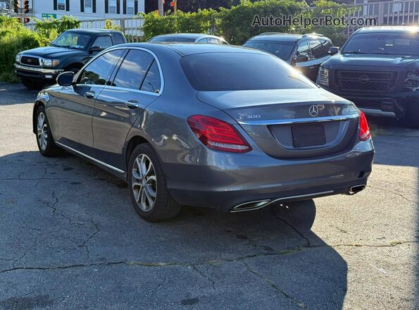 55SWF4KB0HU199626 2017 MERCEDES-BENZ C-CLASS Gray Հետևի աջ