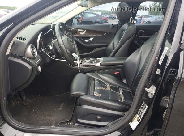 55SWF4KB0HU208941 2017 MERCEDES-BENZ C Black Вид щитка приладів