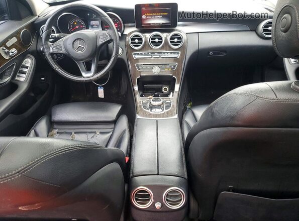 55SWF4KB0HU208941 2017 MERCEDES-BENZ C Black Вид задніх сидінь