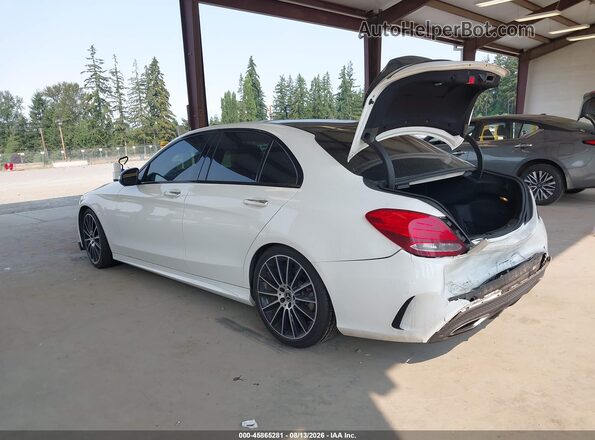 55SWF4KB0HU224721 2017 MERCEDES-BENZ C-CLASS White Հետևի ձախ