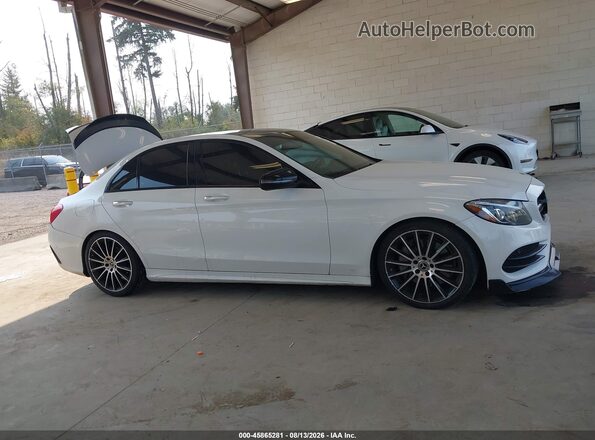 55SWF4KB0HU224721 2017 MERCEDES-BENZ C-CLASS White Սալոնի հետևի տեսք