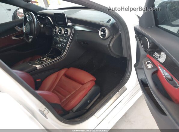 55SWF4KB0HU224721 2017 MERCEDES-BENZ C-CLASS White Սալոնի դիմացի տեսք