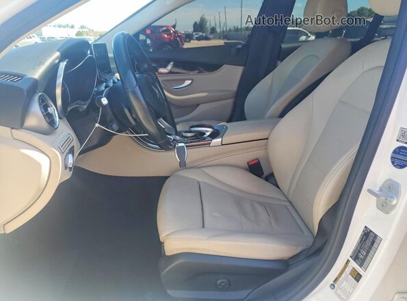 55SWF4KB1GU135139 2016 MERCEDES-BENZ C White Вид салону спереду
