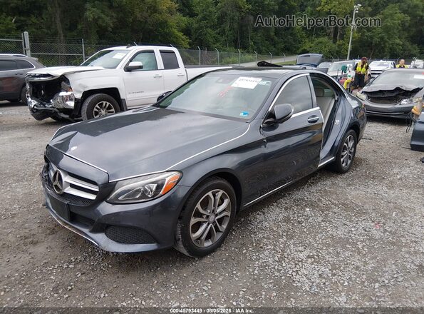 55SWF4KB1GU145427 2016 MERCEDES-BENZ C-CLASS Gray Przód lewy