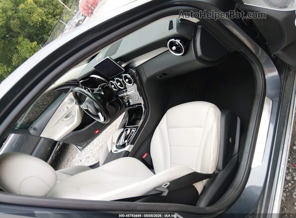 55SWF4KB1GU145427 2016 MERCEDES-BENZ C-CLASS Gray Widok wnętrza z przodu