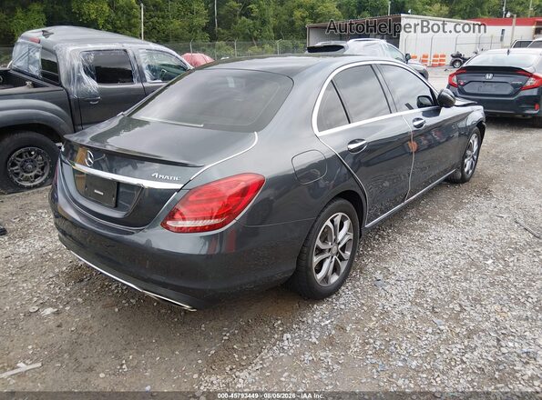 55SWF4KB1GU145427 2016 MERCEDES-BENZ C-CLASS Gray Tył prawy