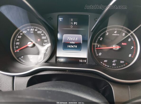 55SWF4KB1GU145427 2016 MERCEDES-BENZ C-CLASS Gray Widok tylnych siedzeń
