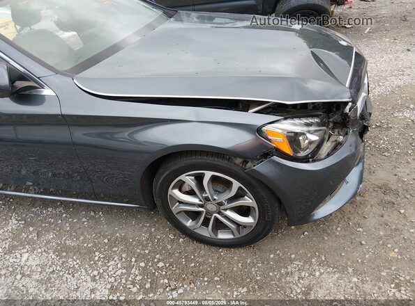 55SWF4KB1GU145427 2016 MERCEDES-BENZ C-CLASS Gray 