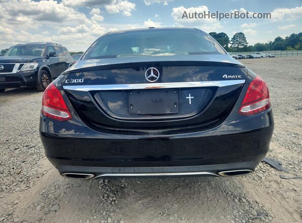55SWF4KB1GU164625 2016 MERCEDES-BENZ C Black Vista trasera