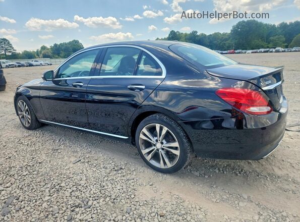 55SWF4KB1GU164625 2016 MERCEDES-BENZ C Black Trasero izquierdo