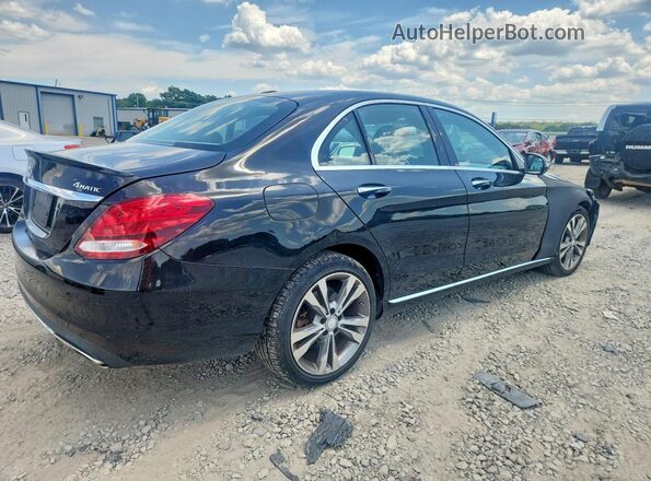 55SWF4KB1GU164625 2016 MERCEDES-BENZ C Black Trasero derecho