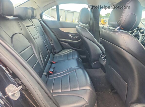 55SWF4KB1GU164625 2016 MERCEDES-BENZ C Black Vista de los asientos traseros