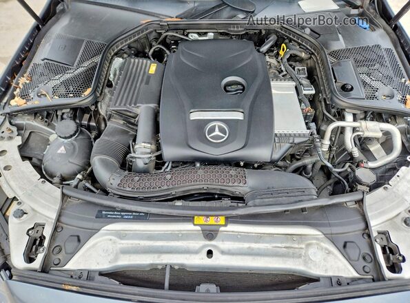 55SWF4KB1HU213131 2017 MERCEDES-BENZ C Gray Widok wnętrza z tyłu