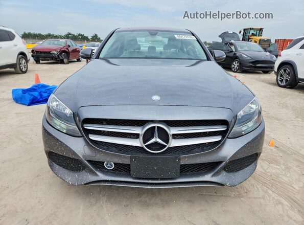 55SWF4KB1HU213131 2017 MERCEDES-BENZ C Gray Widok z przodu