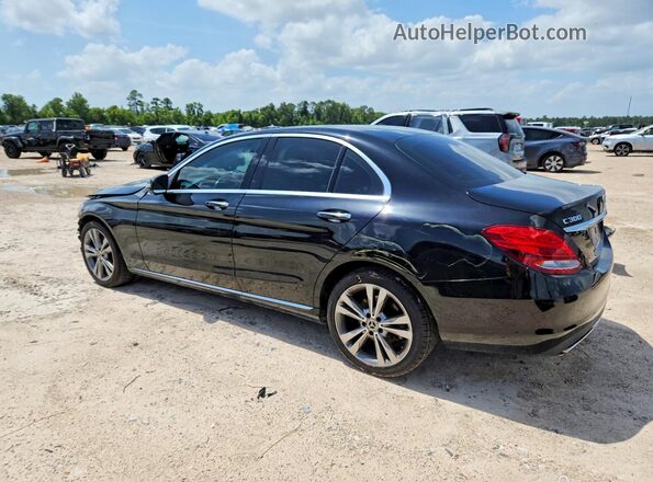 55SWF4KB1JU263050 2018 MERCEDES-BENZ C Black Rear left
