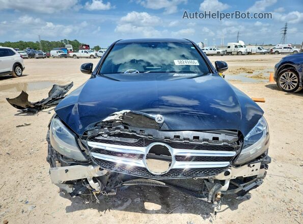 55SWF4KB1JU263050 2018 MERCEDES-BENZ C Black Front view