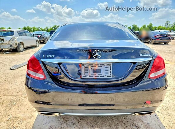 55SWF4KB1JU263050 2018 MERCEDES-BENZ C Black Rear view