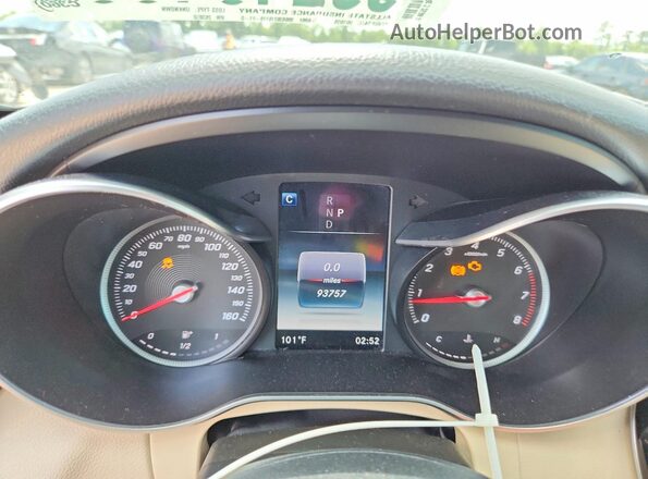 55SWF4KB1JU263050 2018 MERCEDES-BENZ C Black Instrument cluster view